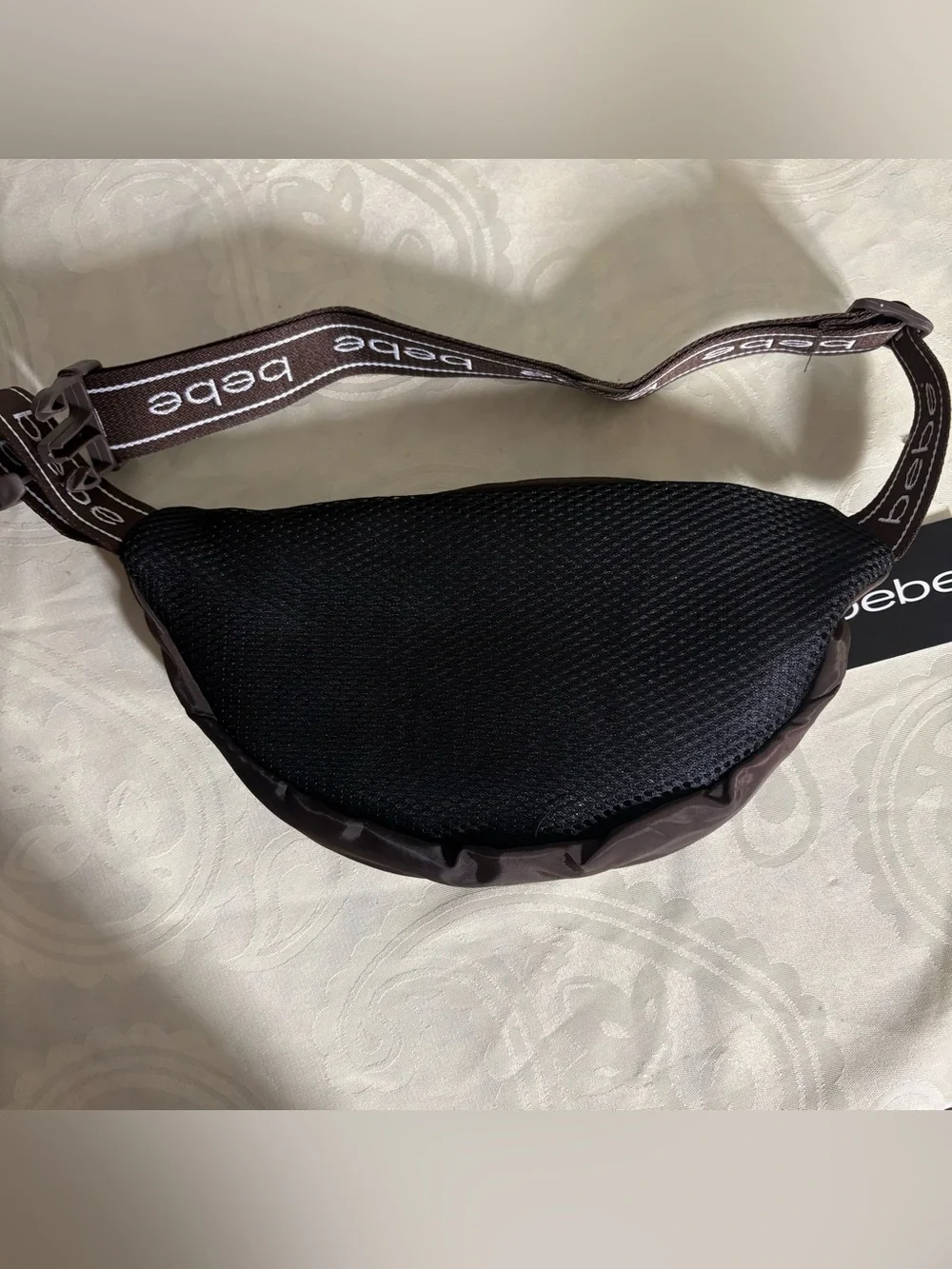 Chocolate brown Bebe waist bag/fanny pack sport bag